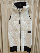 Lade das Bild in den Galerie-Viewer, Gesteppte Longweste, Aqua & Limone , Made in Italy