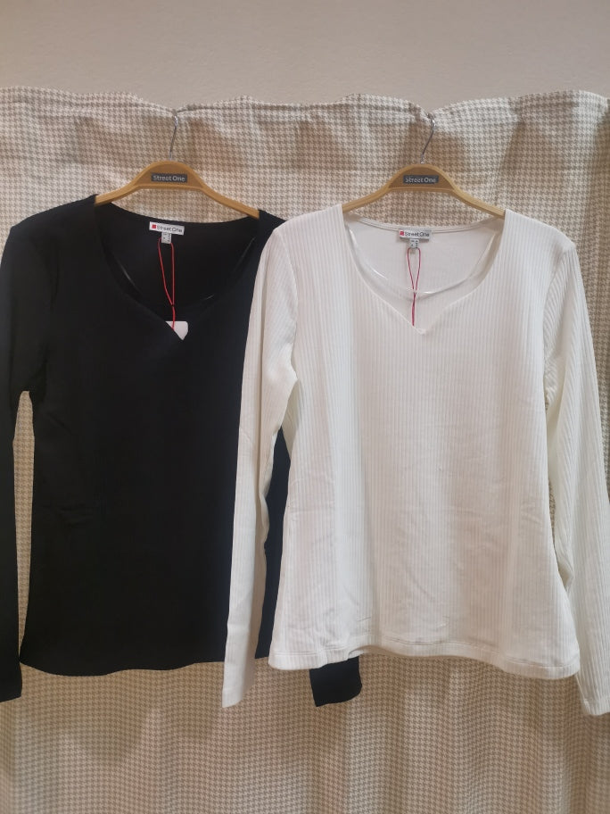 Shirt mit Herzausschnitt , Street One