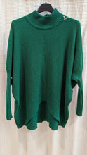 Lade das Bild in den Galerie-Viewer, Strickpullover mit Stehkragen , Made in Italy
