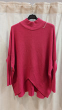 Lade das Bild in den Galerie-Viewer, Strickpullover mit Stehkragen , Made in Italy
