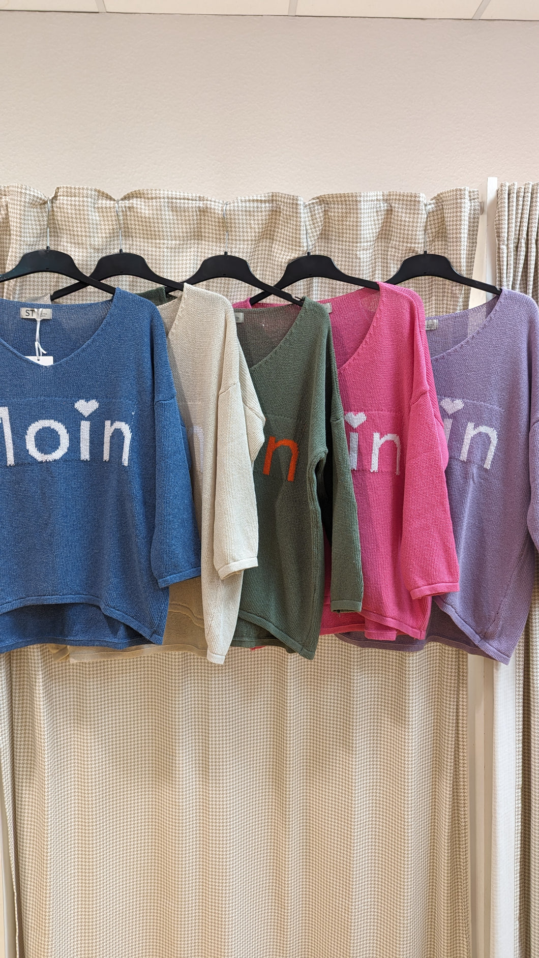 Moin Pullover Mit V- Ausschnitt