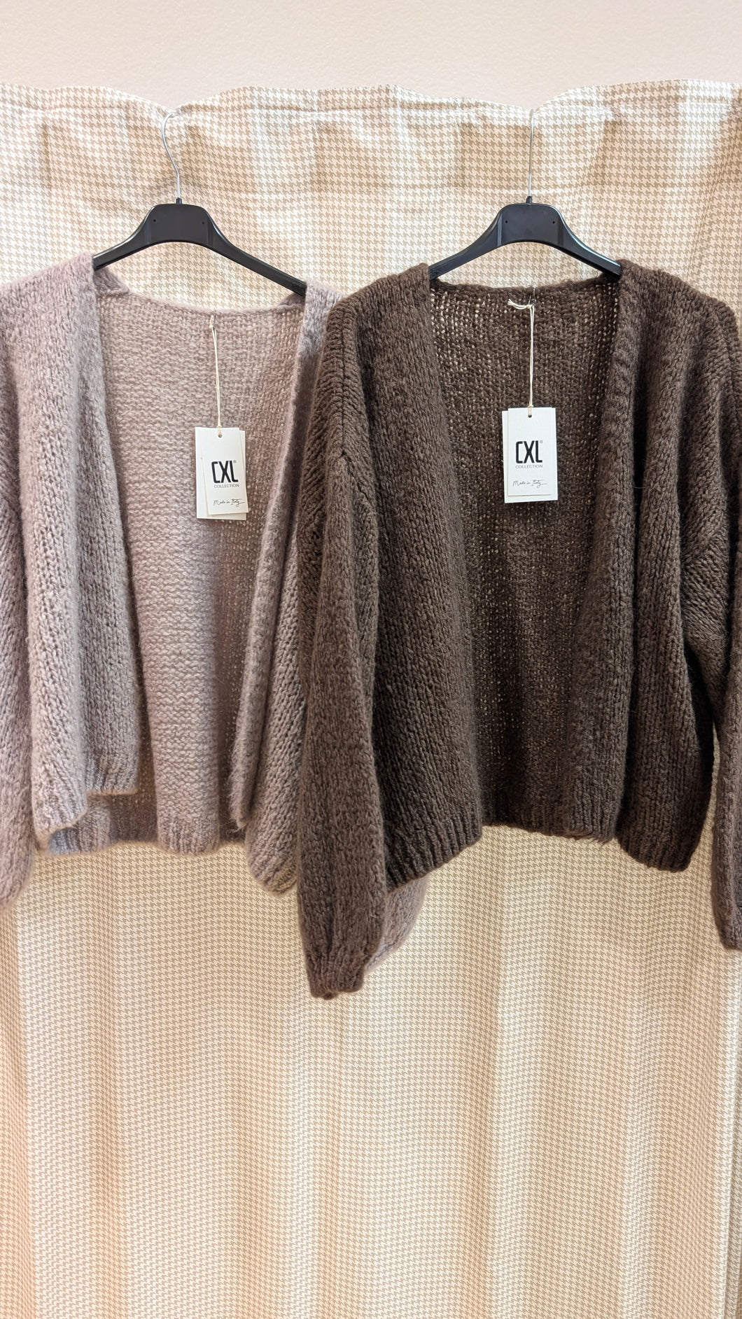 Offene Strickjacke , Made in Italy