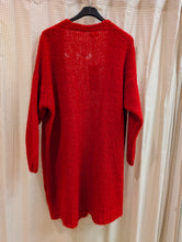 Lade das Bild in den Galerie-Viewer, Lange Grobstrickjacke ,Made in Italy
