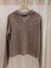 Lade das Bild in den Galerie-Viewer, Häkelstrickjacke mit Kragen , FRLAYLA CAR 1 , Fransa
