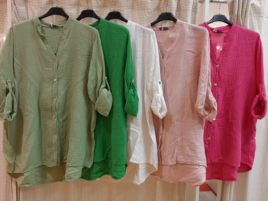 3/4 Arm Musselinbluse